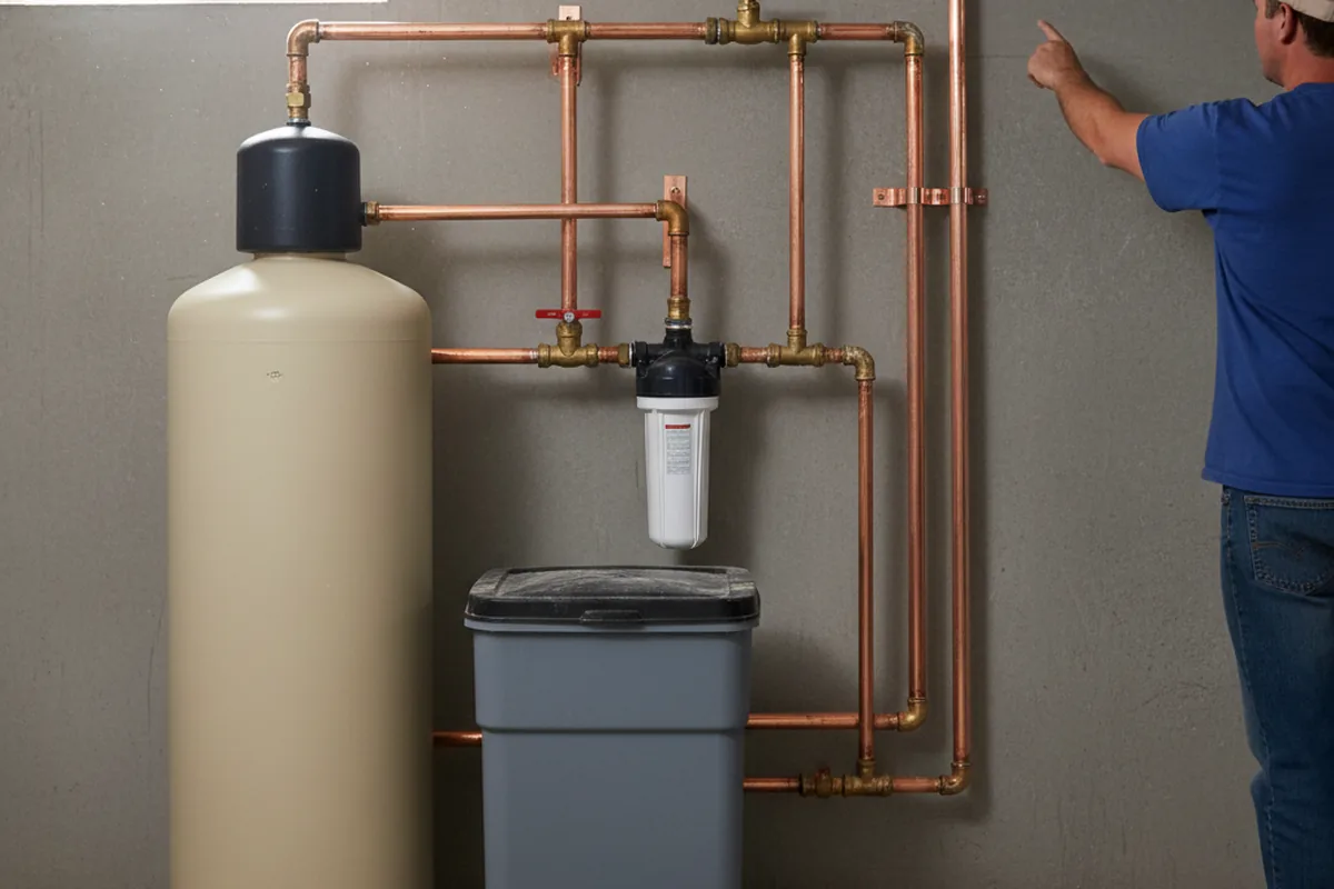 Whole-house water treatment system installed in Champion